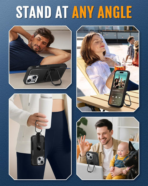 Shields Up 15 15 for iPhone Case with Stand (Two-Way Stand & Finger Strap), Phone Case Phone Grip Case with Double Ring