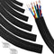 MTJSWXSY Automotive Wire Loom High Temperature Braided Wraps, Split-Sleeve Heat Resistant Wiring Tubing