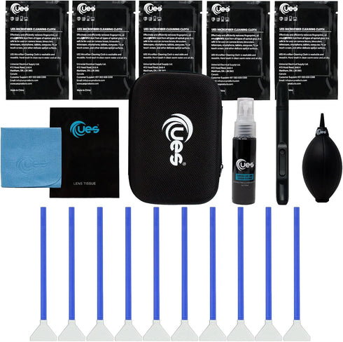 UES DSLR Camera Sensor and Lens Cleaning Travel Kit - Full-Frame Sensor Cleaning
