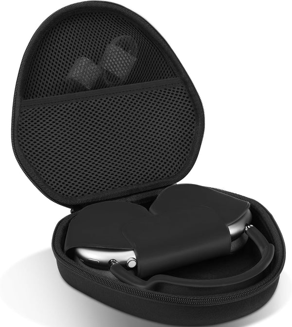 Hard Case for Apple AirPods Max Wireless Over-Ear Headphones (Black Case)