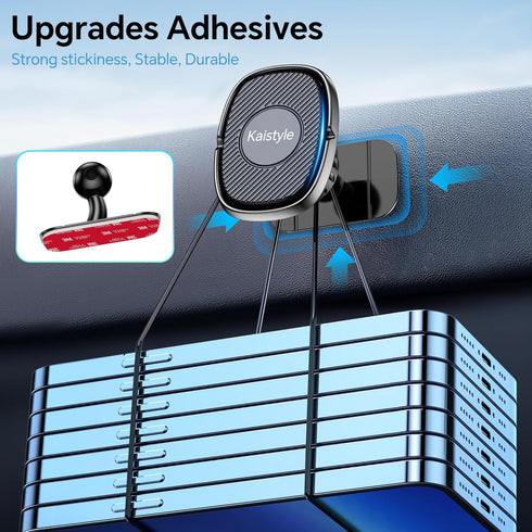 Magnetic Phone Holder for Car, Dash + Vent iPhone Magnetic Mount for Cell Phone, Super Magnets for All Smartphones &