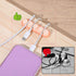 YBEATY 6 Pcs Pea Cable Clips Cord USB Holder Organizer Wire Management Cute Self-Adhesive Desk Cord Organizer Clip