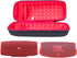 co2CREA Hard Travel Case for JBL Charge 4 / JBL Charge 5 Waterproof Bluetooth Speaker (Black Outside, Red Inside)