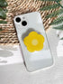 VJQ Cartoon Flowers Phone Grip Stand, Cute Clear Cell Phone Holder,Collapsible Cell Phone