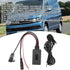 Qiilu Bluetooth AUX Adapter for Car, Bluetooth 5.0 AUX Cable Adapter with Microphone Handsfree for Alpine CDA-9857,