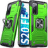 Anqrp Galaxy S20 FE 5G Case, Military Grade Protective Cover with Enhanced Metal Ring Kickstand, Grass Green