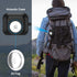 Valkit Compatible AirPods 3 Case and AirTags Case Cover, 2 in 1 Rugged Protective Case with Keychain, Black