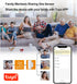WiFi Door Sensor, Tuya Smart Wireless Window Sensor, Real-time Alarm, Compatible with Alexa Google Assistant