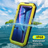 Beasyjoy Metal Case for iPhone XR, Waterproof Heavy Duty with Built-in Screen Protector, Rugged Defender Case (Yellow)
