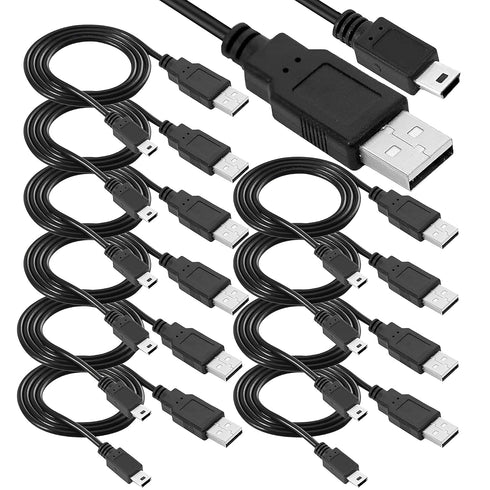 SaiTech IT 10 Pack USB 2.0 A to Mini 5 pin B
