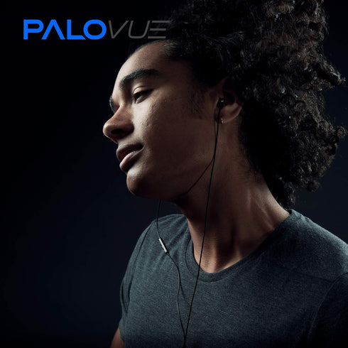 PALOVUE MFi Certified Lightning Earbuds with Microphone, Compatible with iPhone 14, 13, 12, 11 Pro Max, iPad - Metallic