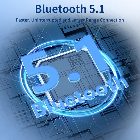 Retractable Bluetooth Headphones, Neckband Earbuds Wireless Headset, Noise Cancelling Stereo Earphones with Microphone
