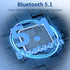 Retractable Bluetooth Headphones, Neckband Earbuds Wireless Headset, Noise Cancelling Stereo Earphones with Microphone