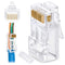 GTZ RJ45 Cat6/6a Pass Through Connectors for Thick 23 AWG Network Cable, 200 Pcs with Insert Guides