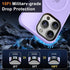 MOCCA Strong Magnetic Case for iPhone 13 Pro Max, Compatible with Magsafe, Slim Thin Shockproof Cover, Light Purple