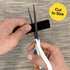 Cable Clams by Wrap-It Storage, 3" Black Cord Organizer for Appliances Strips, Adhesive for Office Organization