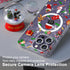 Choiche iPhone 14 Pro Magnetic Case - Glitter Christmas Tree, Clear Bling, with 3x Diamond Lens & 2x Tempered Glass