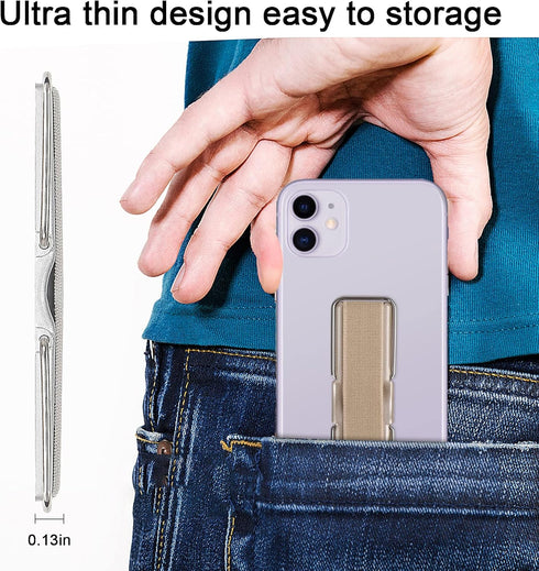 Phone Grip, CISID 6 Pcs Strap with Stand Cell Phone Holder for Hand, Suitable for iPhone Samsung and Most Smartphones