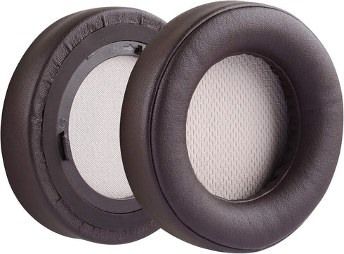 Geekria QuickFit Replacement Ear Pads for Corsair Virtuoso RGB, Virtuoso RGB Wireless SE, Virtuoso RGB Wireless XT Headphones Ear Cushions, Headset Earpads, Ear Cups Cover Repair Parts (Brown)