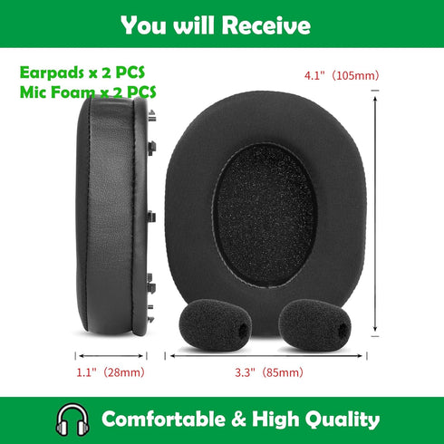 Cooling Gel Replacement Earpads Cushions for Razer BlackShark V2/BlackShark V2 Pro/BlackShark V2 X Gaming Headset, Ear