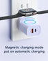VRURC 20W PD 3-in-1 Charger for Apple Watch, Magnetic Wireless Charging and Dual Ports, Portable USB C Wall Block,