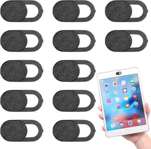 JIYIN 12Pack Webcam Cover, Ultra Thin Laptop/Cell Phone/Tablet Camera Privacy Cover Slide Great