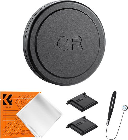 K&F Concept Aluminum Alloy Lens Cap Protector for Ricoh GR IIIx GR III GR II with Soft EVA Interior