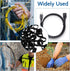 200 Pieces 0.5 Inch Small Elastic Silicone Rubber Bands, Strong Black Rubberbands for Wire and Cable Wrapping