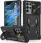Case for Samsung Galaxy S22 Ultra 5G: Military Grade Rugged Protective Phone Cover with Built-in Kickstand - Black