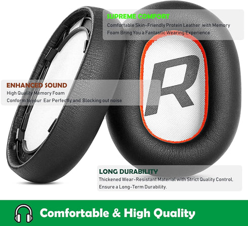Professional Replacement Earpads Cushions for Plantronics Voyager 8200 UC/Backbeat Pro2, Soft Protein Leather/Memory