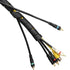10-ft Cable Slinky, Soft and Flexible Rubber Spiral Cord Wrap, Black (2-ft x 5 pcs)