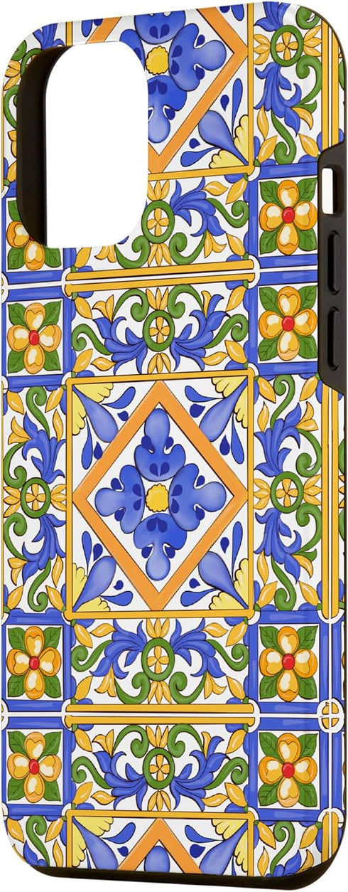 iPhone 14 Pro Max Sicilian,Italian,summer,tiles,mosaic,majolica art Case