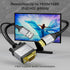 Conable 4 1080P@60Hz VGA to HDMI Cable FT with USB Power Supply, Real Video Output, Unidirectional Cable, from VGA
