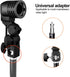 EMART Light Bulb Stand, E26 / E27 AC Socket Lamp Holder with Umbrella Holder, 2 PACK for Photo Video Studio