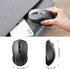 TECKNET Wireless Bluetooth Mouse for MacBook, 2400DPI 2-in-1 Mouse for Laptop (BT 5.0/3.0+2.4G USB), Black