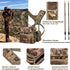 NEW VIEW Bino Packs for Hunting - Adjustable Camo Chest Pack with Detachable Rangefinder Pouch