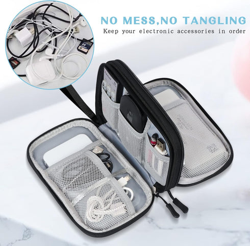 FYY Electronic Organizer Travel Cable Organizer Bag Pouch for Electronic Accessories, Portable Waterproof Storage Bag