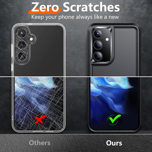 Red2Fire Galaxy S24 Case - Heavy Duty, Military Grade, Full Body Protection + 2Pcs Tempered Glass Screen & Camera
