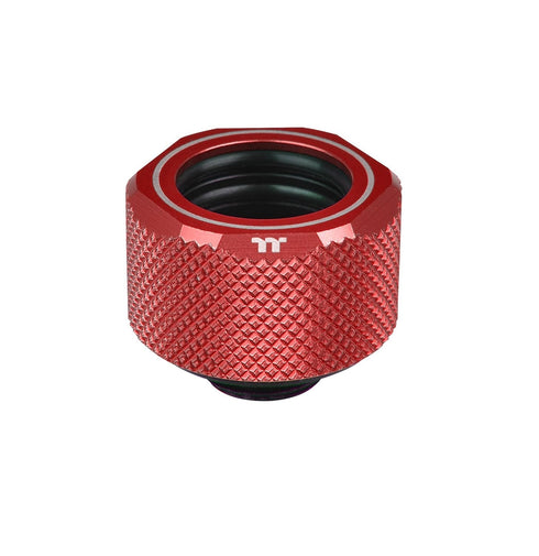 Thermaltake Pacific Red 4 Build-In O-Rings C-ProG1/4 PETG 16mm OD Compression Fitting CL-W209-CU00RE-A