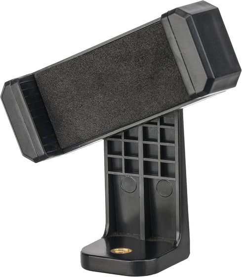 BONFOTO Universal Cell Phone Tripod Mount Adapter, Adjustable with Padded Clip, Rotates Vertical and Horizontal
