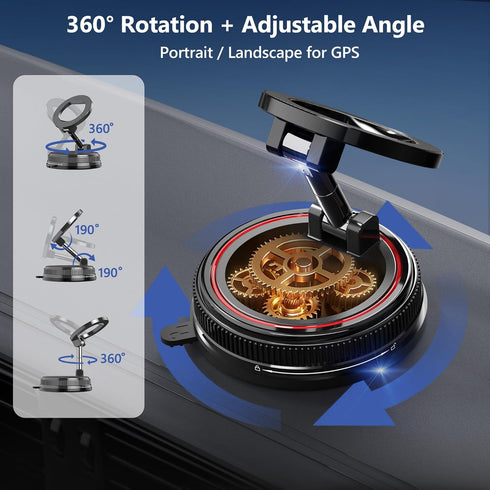 NotiXas 108LBS 3000gf 360 17 Ma/17/16/15/14/13/12, Car Phone Holder Mount, Vacuum Suction for MagSafe Car Mount