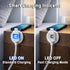 MAGNICPRO 3ft 514 LED Phone Lightning Cable with Magnetic Tip, Magnetic Cord Holder & Blue Night Glow Light Durable