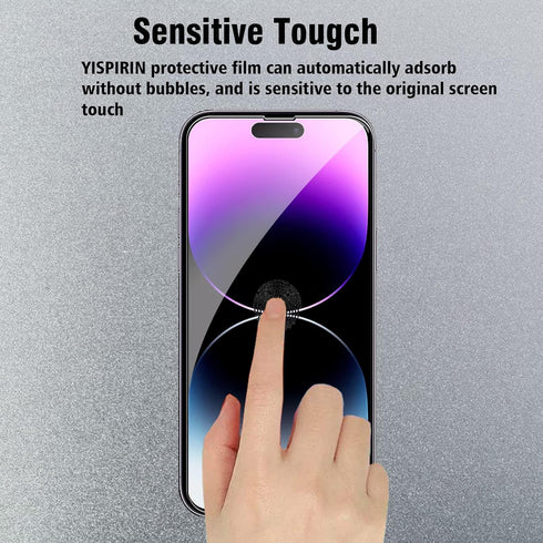 Screen Protector for iPhone 14 Pro Max 6.7 inch, 2 Pcs Front + 2 Pcs Back + 2 Pcs Camera Lens Protector