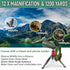 Monocular Telescope 12X56 ED with Smartphone Adapter for Stargazing, Birdwatching, Waterproof Monocular