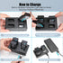 JYJZPB NP-FW50 Battery 3-Pack with Upgraded Triple Slot LCD Charger, Compatible for Sony ZV-E10, Alpha A6000 Series