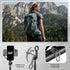 MQOUNY Tripod,76" Magsafe,360Rotatable Magnetic Phone Auto-Open Phone Stand with Metal Ring & Rechargable
