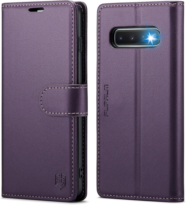 Wallet Case for Samsung Galaxy S10 6.1" with RFID Blocking Credit Card Holder, PU Leather Flip Kickstand Protective