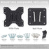 VIVO RV Large TV Mount, Max VESA 400x400, Holds up to 44 lbs, Plastic Polymer Wall Plate for Camping, Black