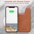 LOHASIC Wallet Case for iPhone 12 Pro Max, 5 Card Holder, Premium PU Leather, Magnetic Clasp, Brown