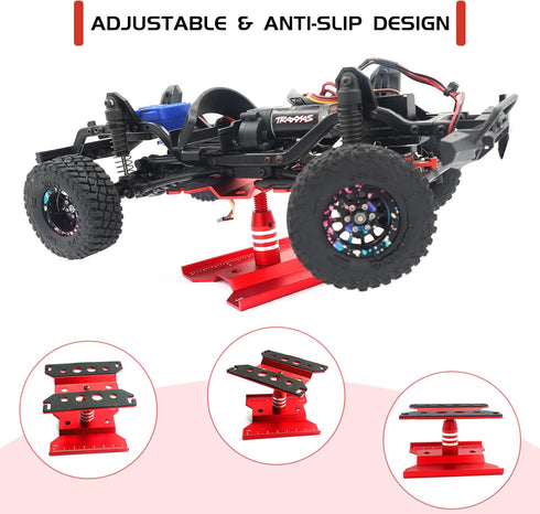 HOPLEX 360 1/16 1/18 1/24 RC Car Work Stand, Rotating Repair Tool Holder for Scale Remote Control Trucks, Crawlers